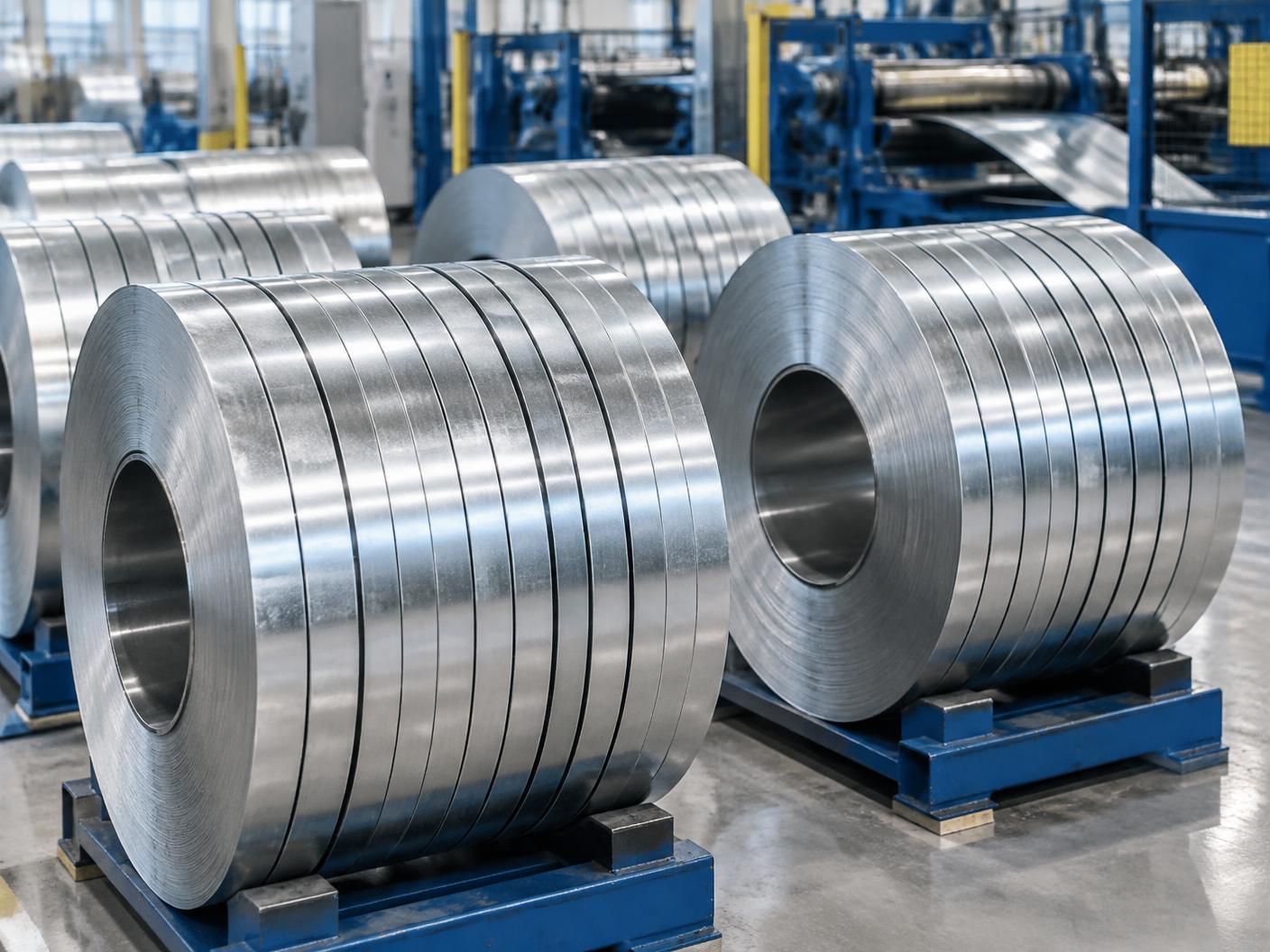 Hafif Mikron Şerit Sac in a modern steel facility